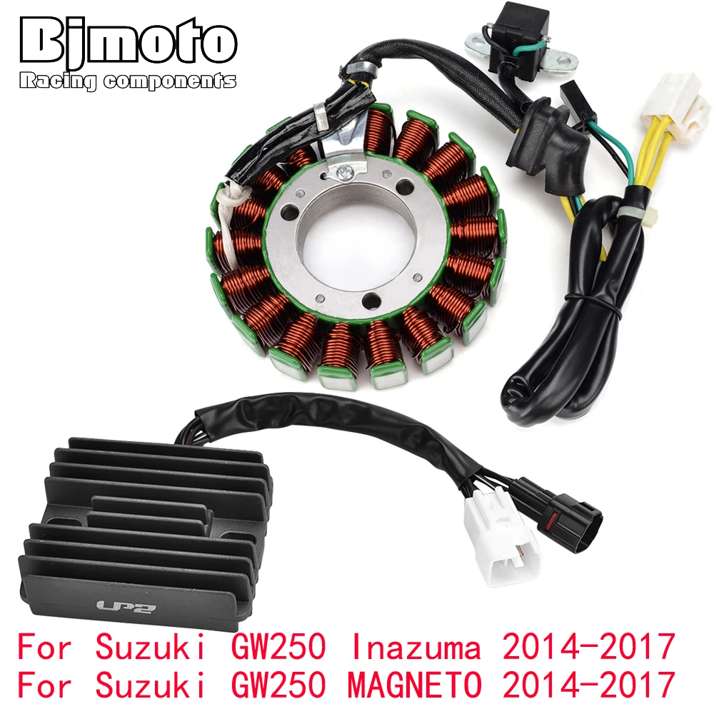 

GW250 2017 Engine Stator Coil Voltage Regulator rectifier For Suzuki GW250 Inazuma MAGNETO 2014 2015 2016 GW 250 GW-250