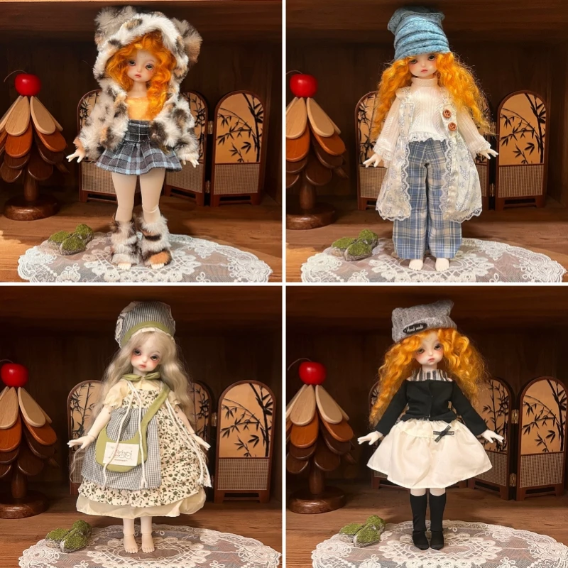 

Одежда для куклы принцессы 30 см, повседневное модное платье, юбка, головной убор, костюм 1/6, сменная кукла BJD, аксессуары для одежды, подарок для девочки