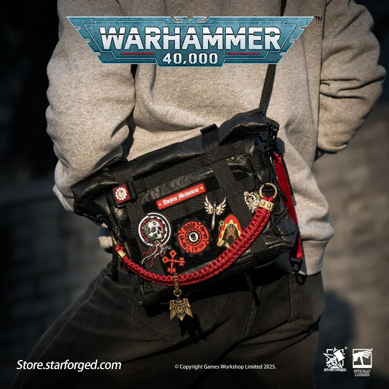 Genuine Starforged Warhammer 40K Peripheral Astartes Tactical Shoulder Portable Large Capacity Wear-resistant Crossbody Bag