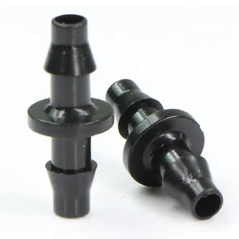 New 50Pcs 4/7 Double Hook Drip Irrigation Hose Connectors Garden Landscaping Field Irrigation Pipe Connection Accessories
