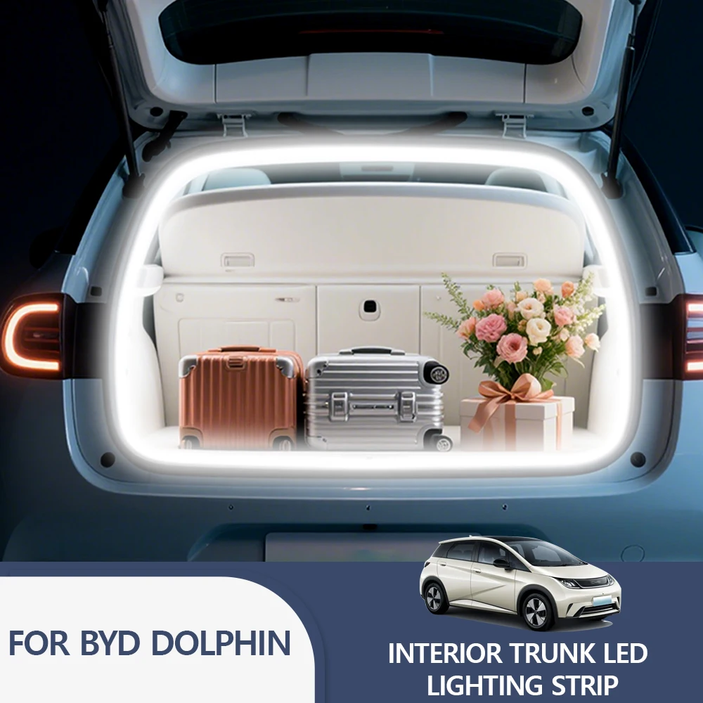 

FOR BYD DOLPHIN Rear Trunk LED Light Bar Strips Trunk Interior Decorative Lamp Strip Luggage Atmosphere Light