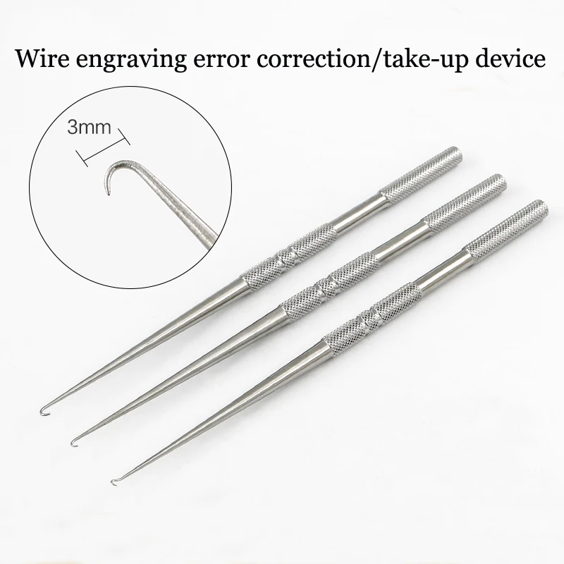 Thread carving nose large V-wire buried thread correction needle picker Release needle restorer Plastic crochet needle