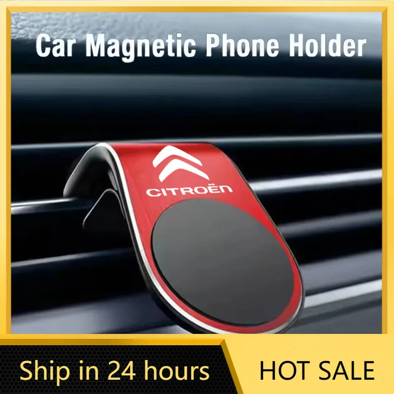 Suporte Magnético para Celular de Carro com Adesivo para Ventilação, Compatível com Citroen C3 C4 X7 Xsara Picasso Crosser C-ELYSEE JUMPY