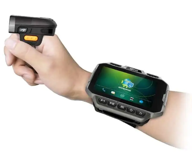 For IP65 Waterproof Android 10 Handheld Rugged Mobile Computer 8MP Camera Barcode Scanner Rechargeable 2850mAh Battery-in