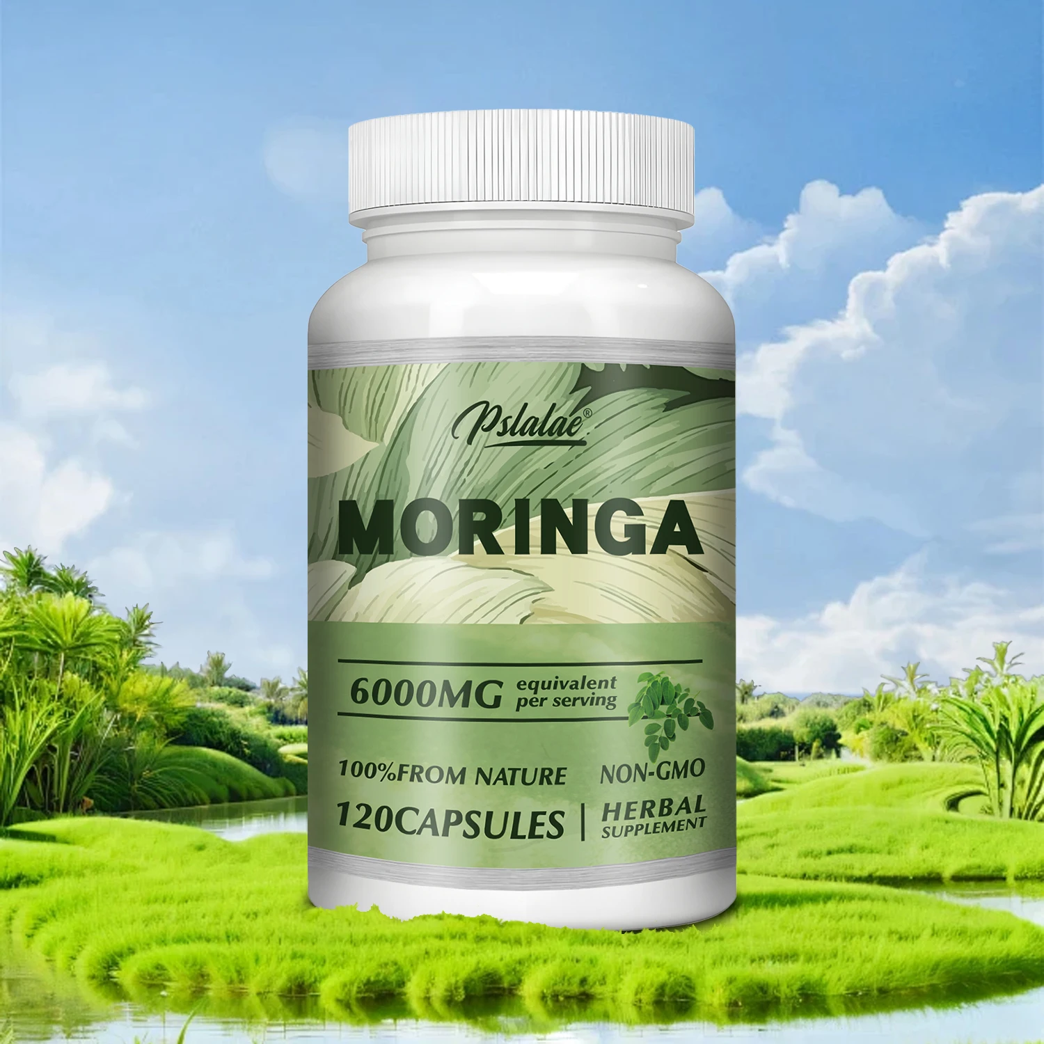 Moringa Capsules - Extra Potency 50:1 Extract Energizing Antioxidant, Cardiac Care, Cell Repair