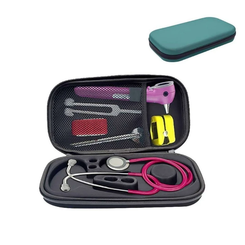 Harte Eva tragbare wasserdichte Trage tasche Aufbewahrung sbox Shell Mesh-Taschen für Stethoskop Medical-Organizer Schutz Tasche – Detail 4