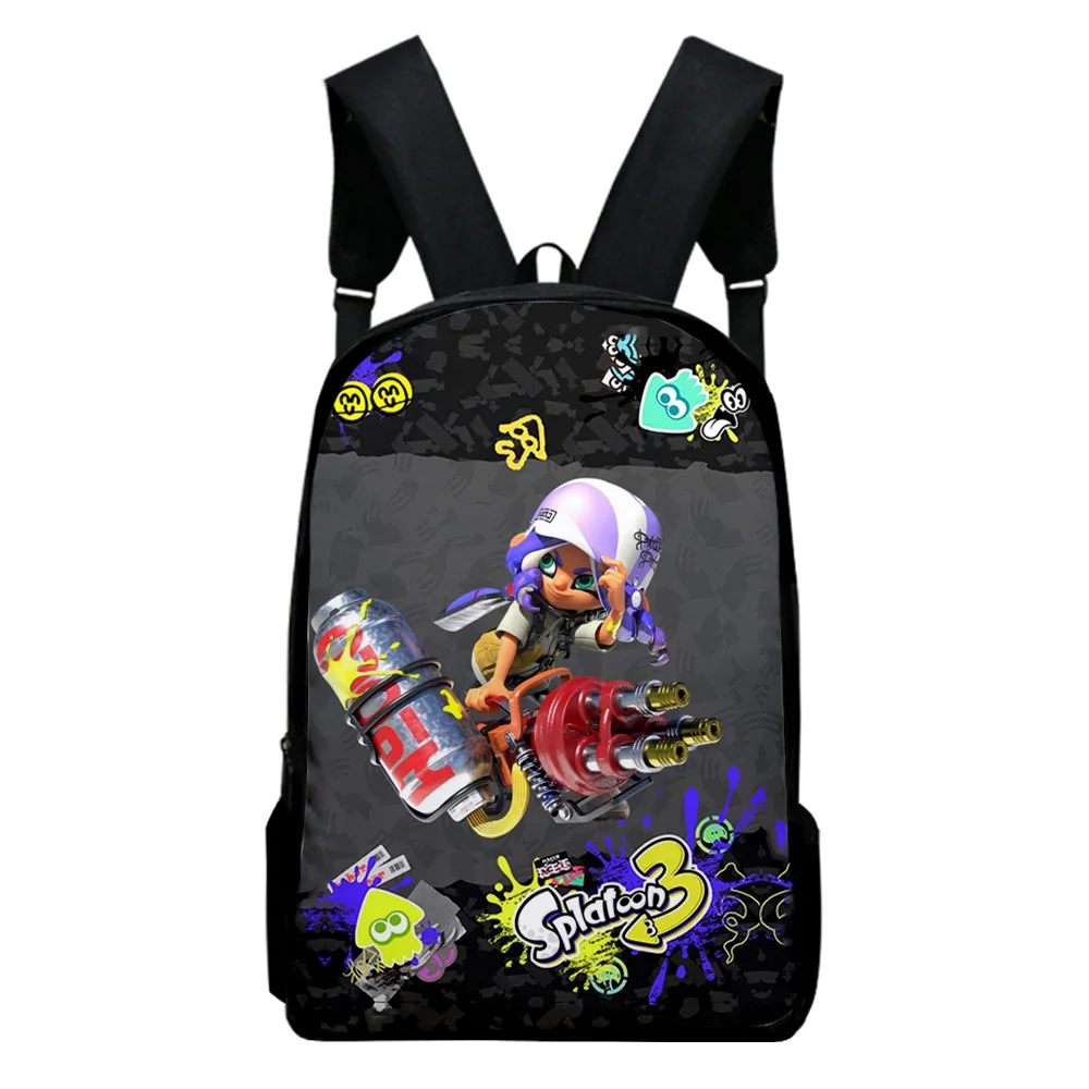 Splatoon 3 Game Bag 2022 New Game School Bag Adult Kids Bags Unisex Backpack Casual Style Daypack