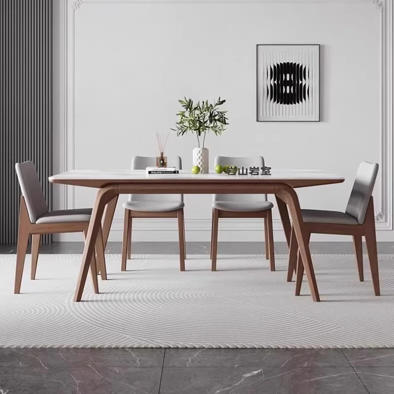 

Modern Minimalist Imports Solid Wood Dining Table Vintage Rectangular Durable Table Hermoso Y Duradero Dining Room Furniture
