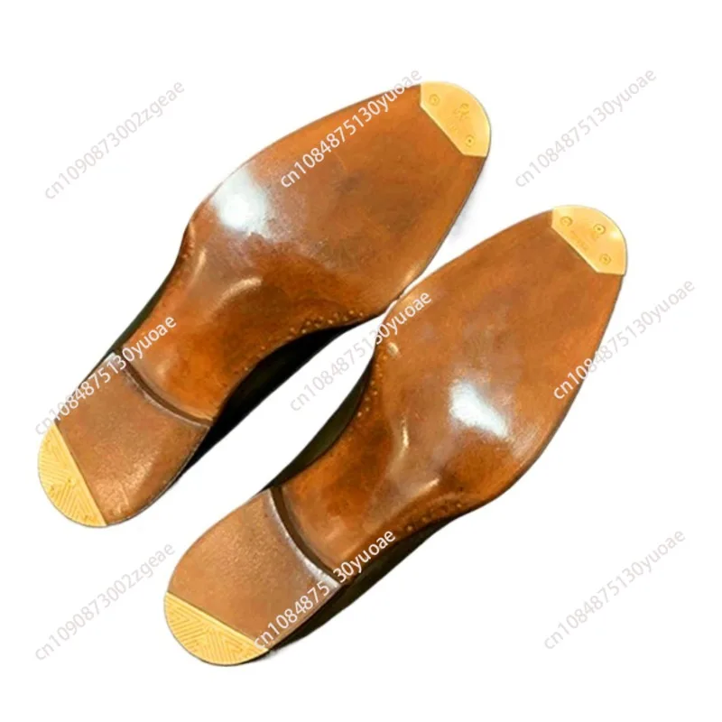 Handmade Shoes with Soles Copper Sheet Metal Sheet Wear-resistant Iron Shoe Head Iron  Forefoot Metal  Heel
