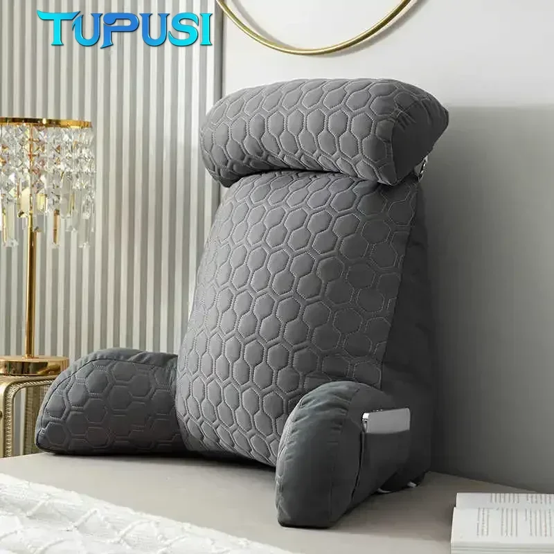 

Triangle Sofa Reading Pillow Reading Pillow Cooling Latex Cushion Big for Adult Backrest Removable Washable