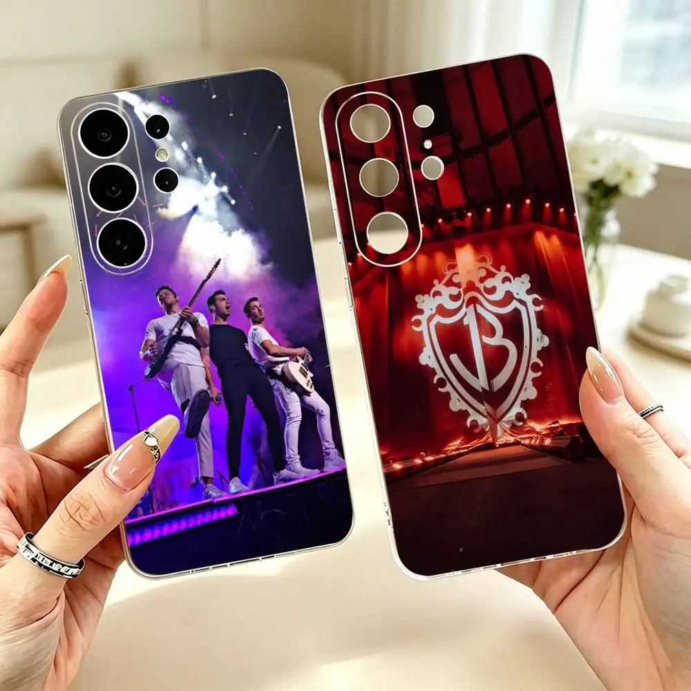 J-Jonas B-Brothers Band   Clear Soft Silicone Phone Case for Samsung S25 S24 S23 S22 S21 S20 Ultra Plus