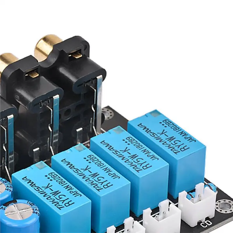 A73E-Audio Switch Board Stereo Amplifier Four Way HIFI DC AC Relay Control Amplifier Amplificador DIY For Home Theater