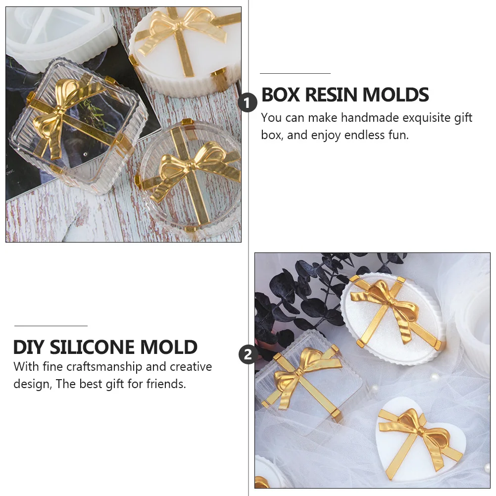 

Square-shape Storage Box Mold Box Resin Molds Epoxy Resin Mold Jewelry Box Molds DIY Silicone Mold