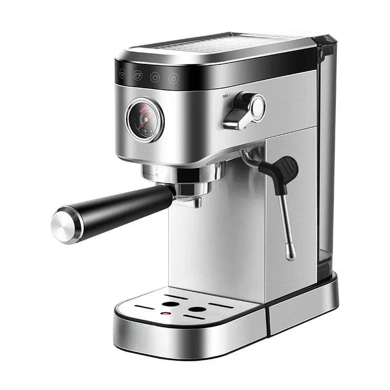 Coffee machine Italian household small stainless steel milk foam high pressure concentrated steam coffee maker