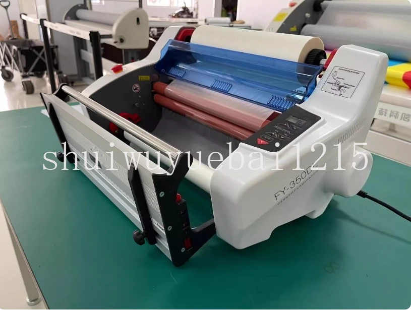 Desktop Manual A3 A4 Paper Laminating Machine Four Roller Cold Hot Laminator Rolling Equipment FY-350DL For Film Photo 220V