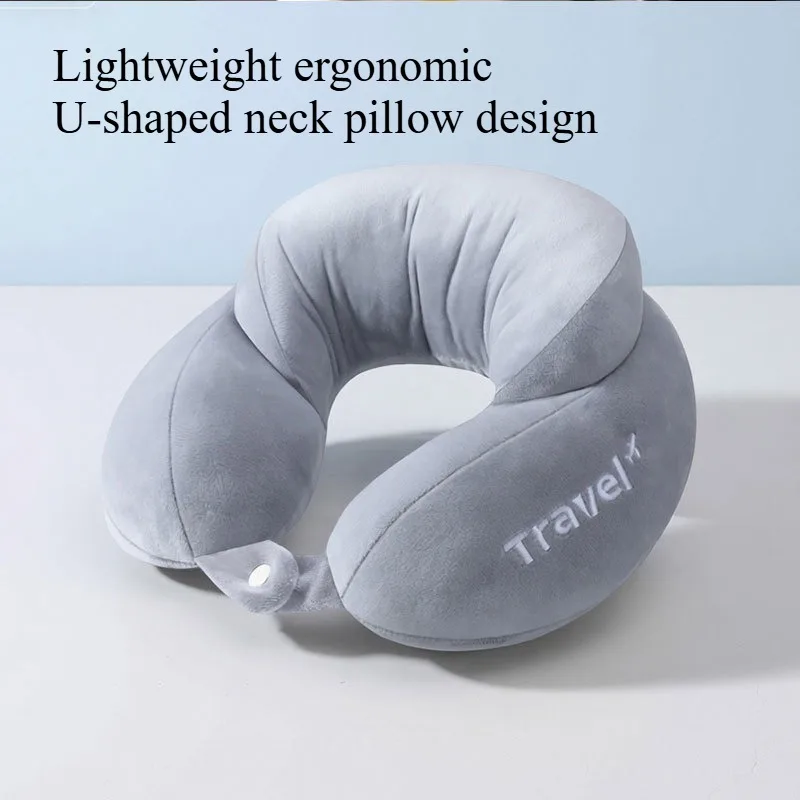 U-shaped Travel Neck Pillow, Adult Cervical Support Airplane Backrest Pillow, Car Neck Pillow