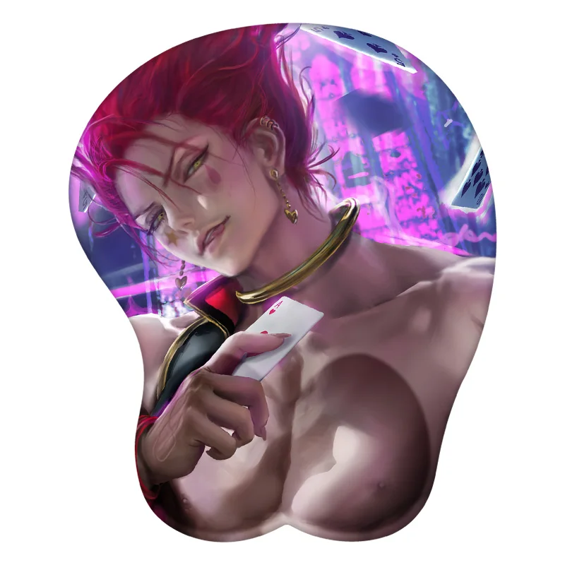 Hisoka 3D Mouse Pad Anime Mousepad Wrist Rest Silicone Sexy Creative Gaming Mat Gift