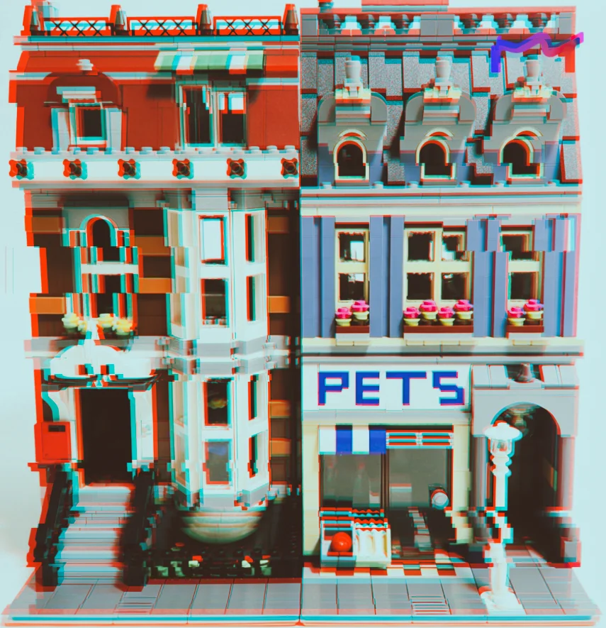 2026 New Colorful City Pet Store Street Set 2032pcs Building Block Model Art And Crafts Table Decor Hot Toys Christmas Gifts