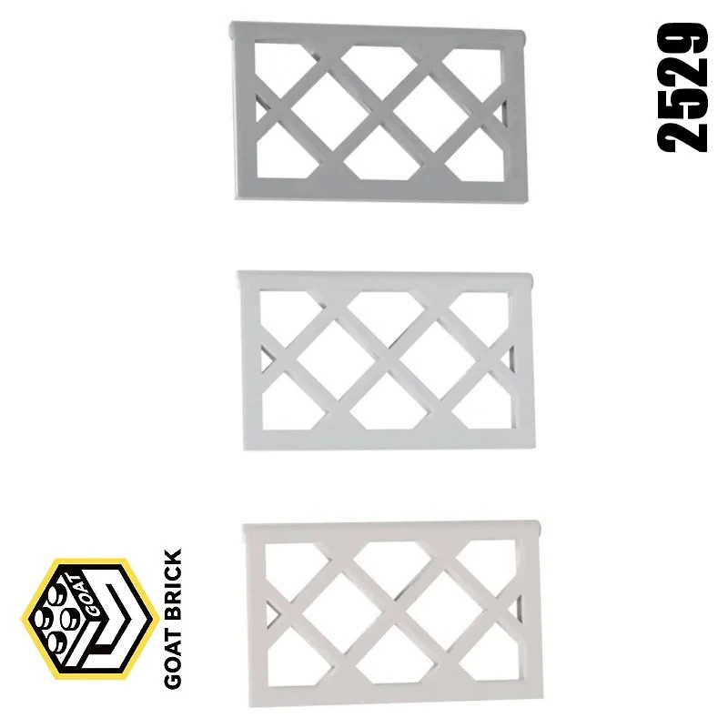 MOC Bricks 2529 1x2x3 Grid Lattice Window for Building Blocks Parts DIY Construction Toys