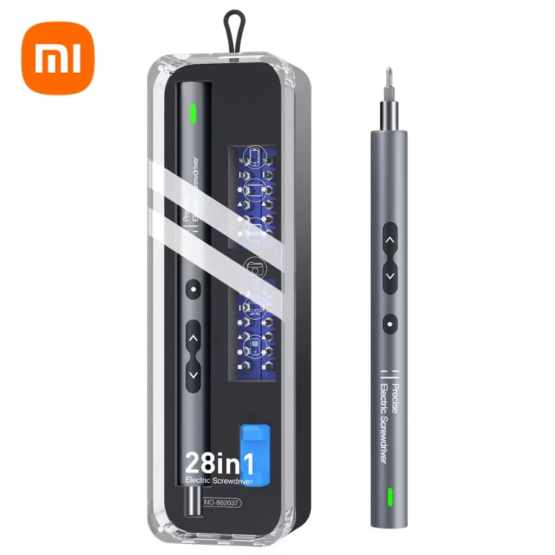 Xiaomi Precision Electric Screwdriver Grupo Chave de Fenda de Alimentação sem Fio com Luz Led Carregamento Rápido tipo c