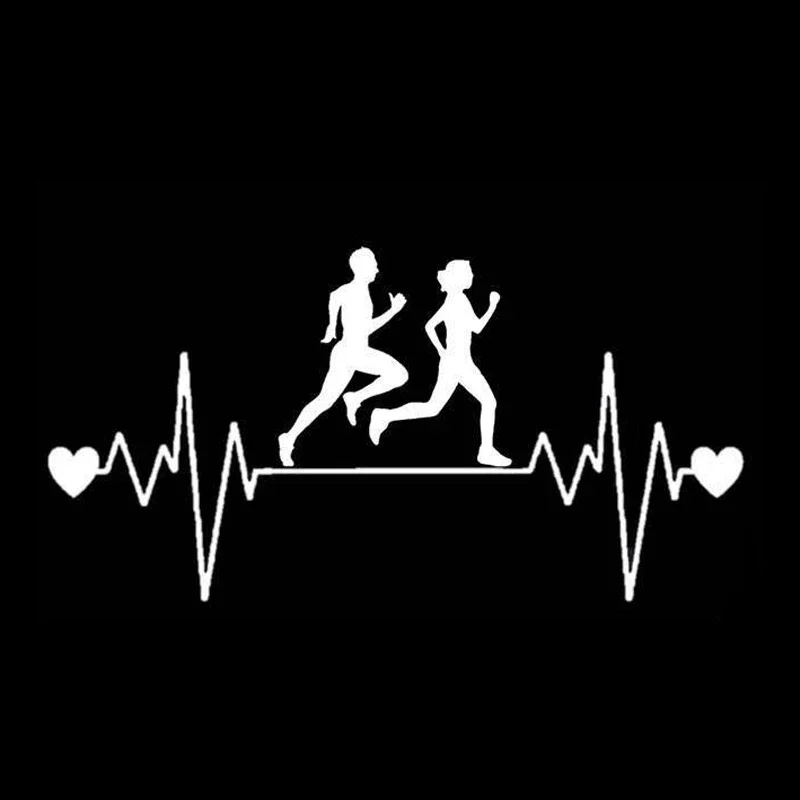 Car Stickers Lifeline Heartbeat Family Running Products MOTORCYCL STICKER Accessories Personality, PVC Decoration Exterior Parts