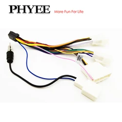 Radio Wiring Harness 16 Pin Plug Antenna Connector Car Audio Head Unit Cable Adapter for Toyota Corolla Yaris RAV4 Camry Hilux