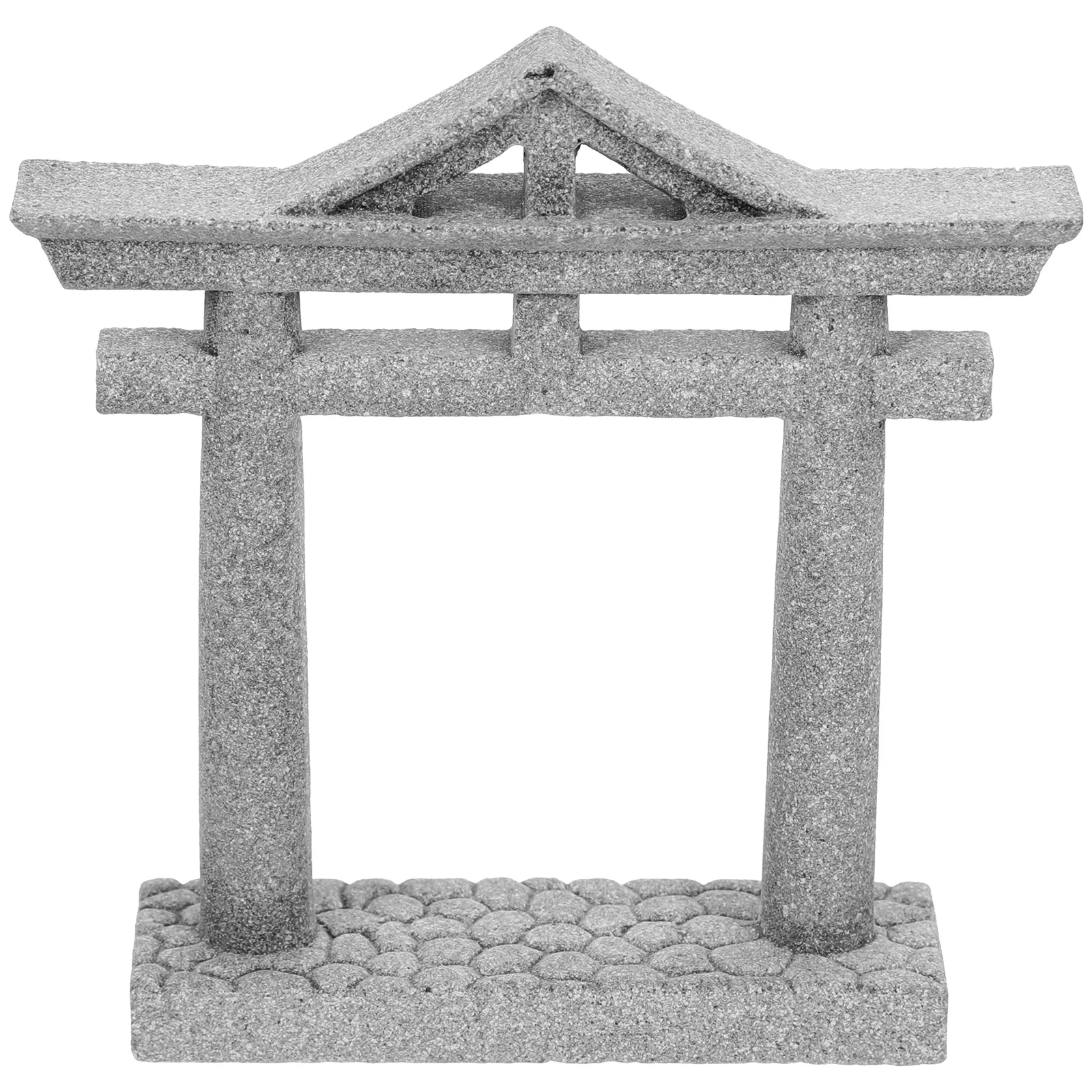 

Simulated Ornaments Garden Decorations Aquarium Landscape Prop Japanese Stone Gate Door