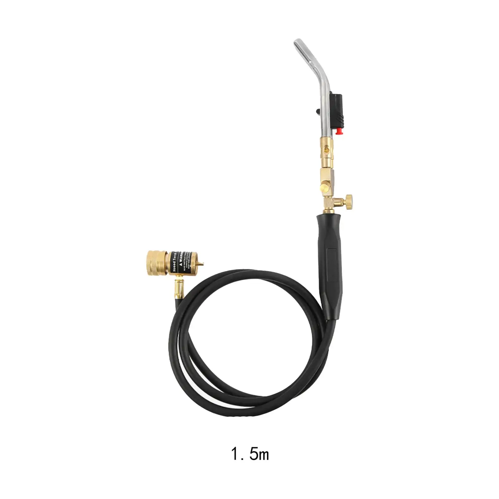 Propane Torch Soldering 1.5M Hose Welding Torch Plumbing with Regulating Valves Barbecue Brazing Cooking Ignition Welding Gun