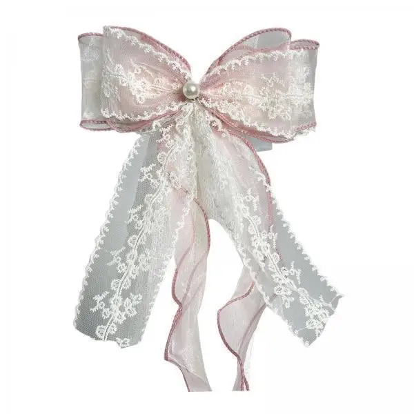3xCurtain Tieback Curtain Holdback Gifts Fashion Drapery Tieback Accessories Decorative Lace Bow Knot Ornament for Bedroom Home