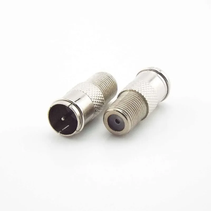 2pcs F Type Quick Plug RF F female head socket Coax Coaxial Cable Adapter Connector - Male to Female M/F plug C1