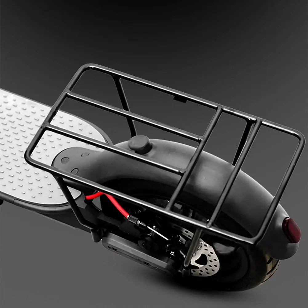 Helpful Scooter Rear Shelf Rack Iron Scooter Rear Frame Tailstock Accessories Scooter Rear Shelf for Travel