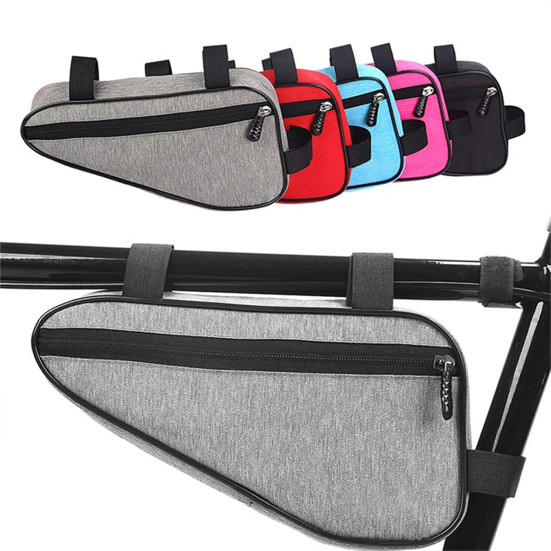 Waterproof Bicycle Bag Triangle Bike Bag Front Tube Frame Bag Mountain Bike Triangle Pouch Frame Holder Bicycle Accessories