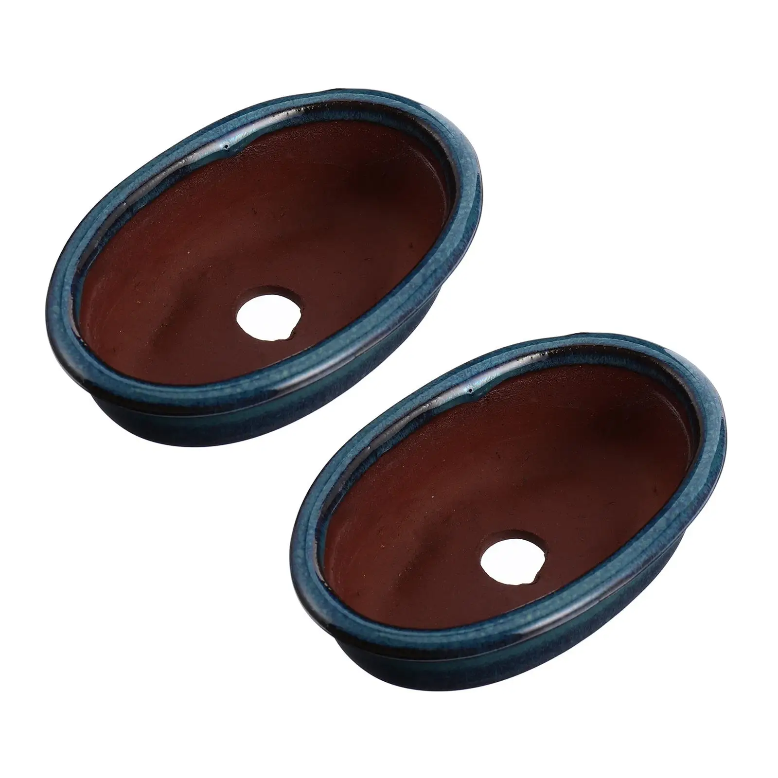 2 Pcs Purple Clay Flower Pot Indoor Plants Planter Vase Chinese Small Pots Ceramic Succulents