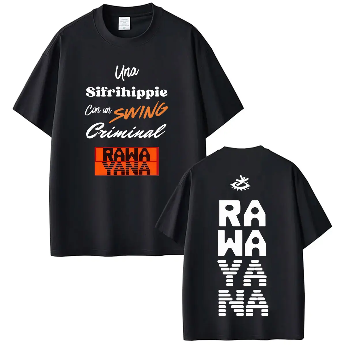 Rawayana ¿Donde Es El After? Album Merch T Shirt Men Women Hip-hop T-shirt Short-sleeved Cotton Loose Casual Vintage T Shirts