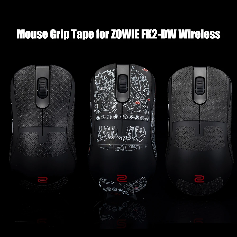 TBTL Mouse Grip Tape For ZOWIE FK2-DW Wireless Mouse Sticker Lizard Skin Suck Sweat Non Slip Pre Cut Easy Install  No Mouse