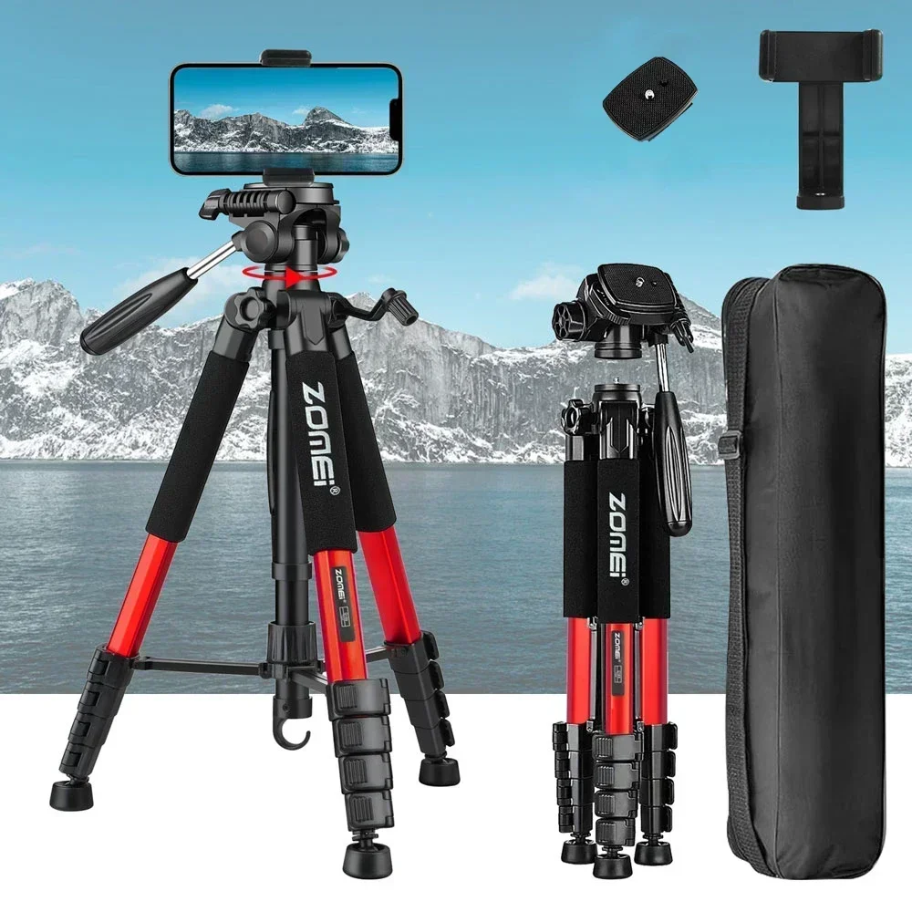 

ZOMEI Q188 73.64 inch/187cm Camera Tripod Lightweight Adjust-height Travel Tripod with 360° Pan Head Quick Release Plate