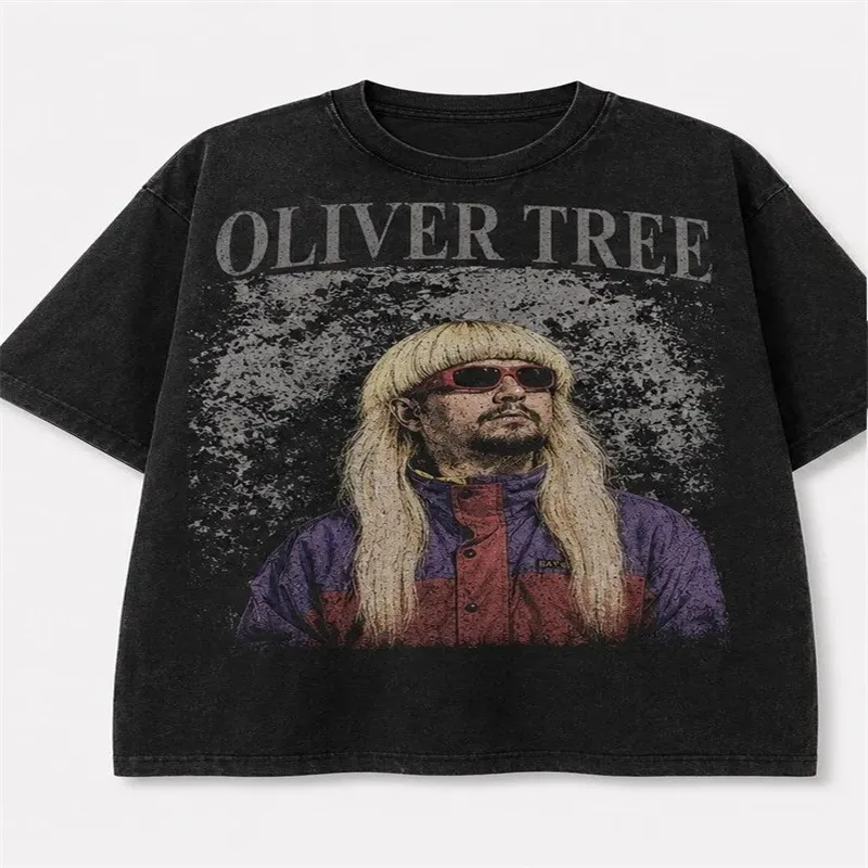 Oliver Tree T-Shirts Merch Summer Unisex Fashion Casual Short Sleeve Tee Streetwear Vintage Wash Cotton HipHop T-shirts