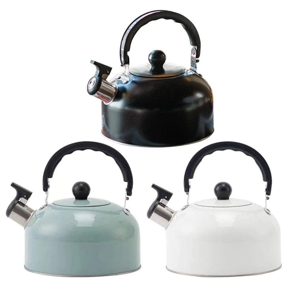 Hot 3L Whistle Stove Gas Water Kettle Universal Electroplated Bronze Handle Tea Kettle Gas Induction Cooker Kitchen Water Kettle