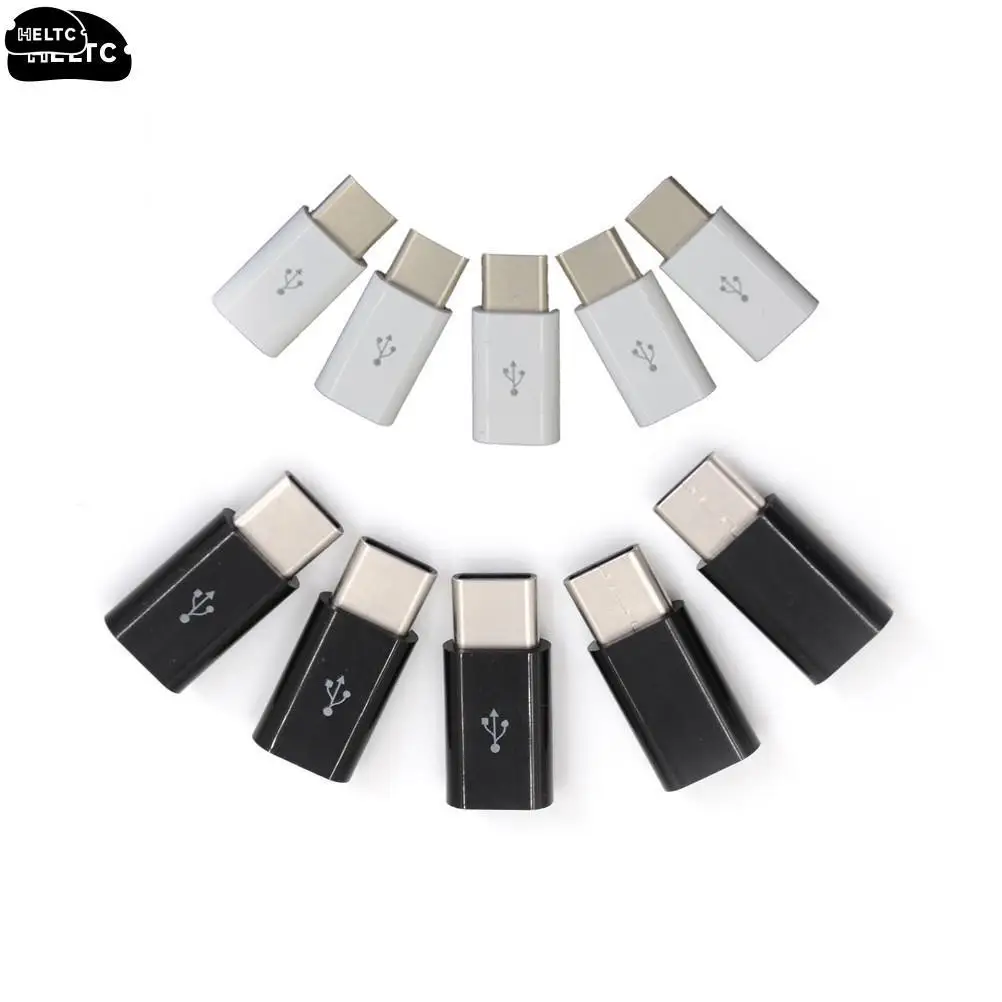 5 sztuk Mini USB 3.1 type-c męskie złącze do Micro USB 2.0 5Pin kobieta Adapter danych konwerter USB typ przejściówka do ładowarki