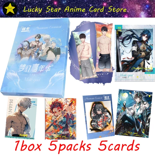 New Manfu Card Fantasy Caraival Husbando Collection Card Kazuto Arakawa Doujin Booster Box Girl's Gifts Board CCG Game Card Toy