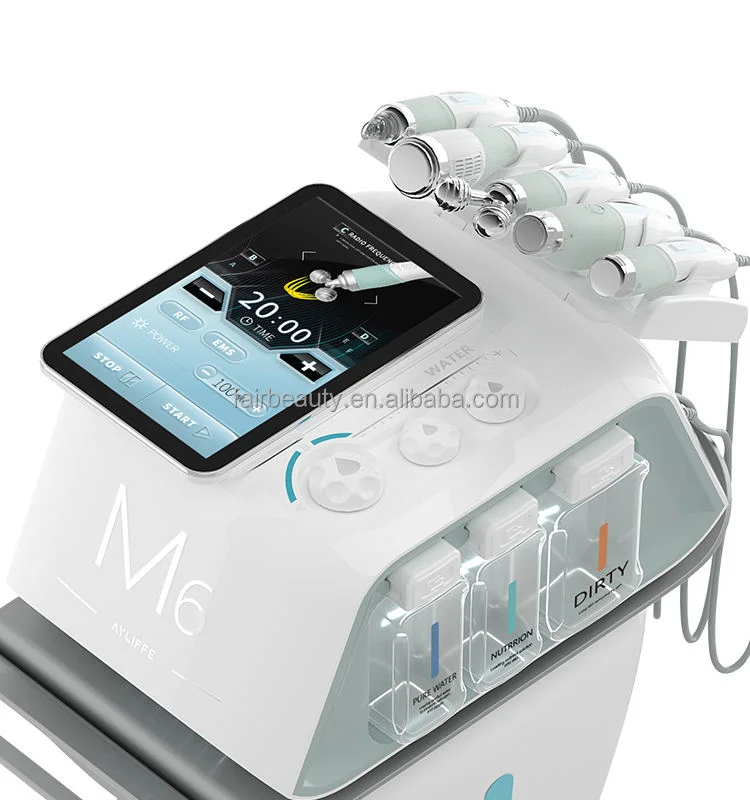 2023 High Quality M6 Hydro Oxygen Water bubble Spa Face Skin Tightening H2O2 Skin Deep Cleaning Facial Beauty Machine