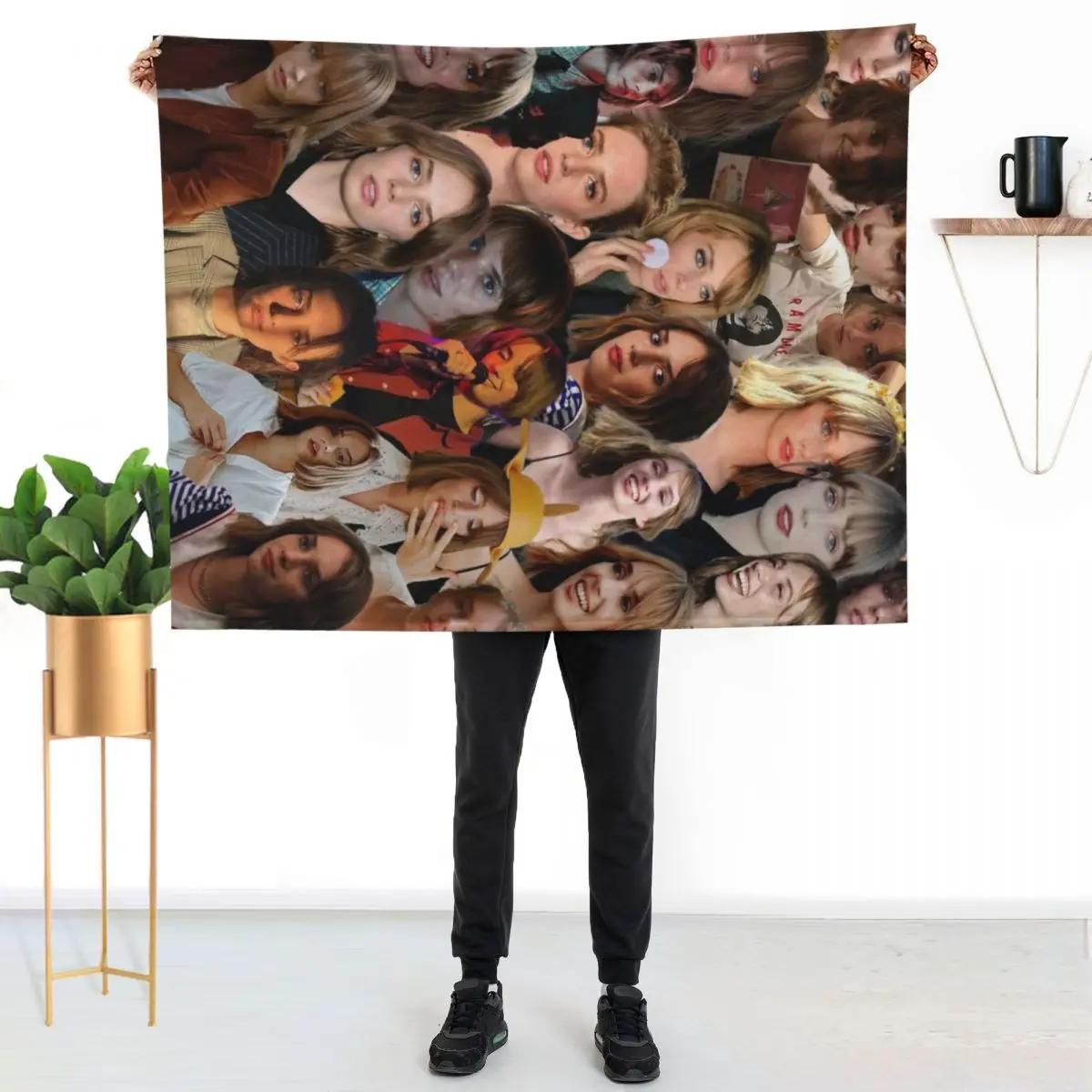 Maya Hawke Photo Collage Throw Blanket Warm Cozy Throw Blanket for Living Room Couch