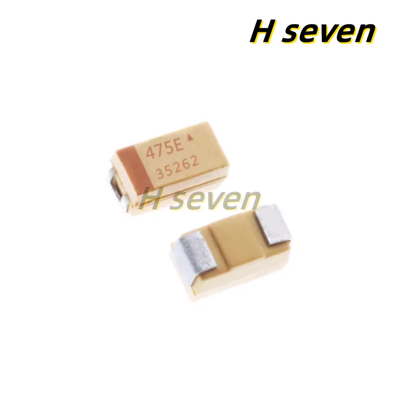 10pcs 1206 SMD Tantalum Capacitor 3216 A Type 25V 4.7UF ±10% TAJA475K025RNJ 475E