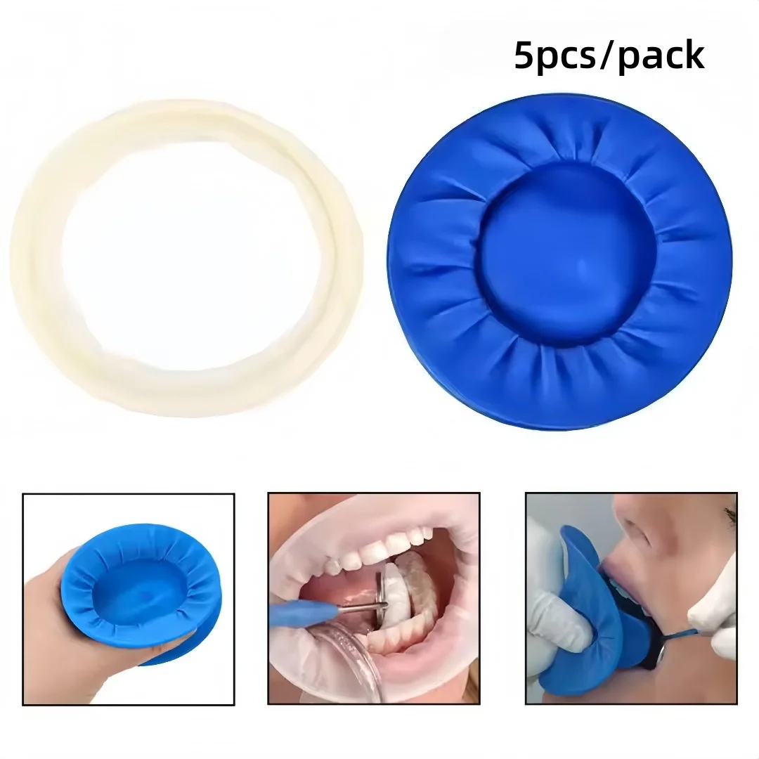 

5 шт. одноразовые стоматологические O-образные ретракторы для полости рта, резиновый открывалка для рта, резиновый барьер, расширитель, инструмент для открытия рта для стоматологического использования