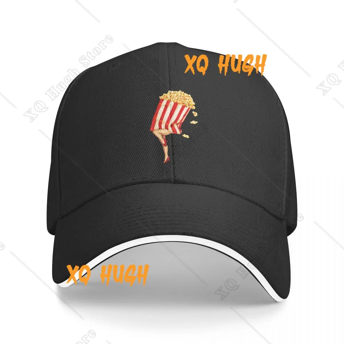 Let's All Go To The Lobby Popcorn Baseball Cap Pin Up Girl y2k Cool Trucker Hat Spring Couple Women Hunting Design Baseball Caps