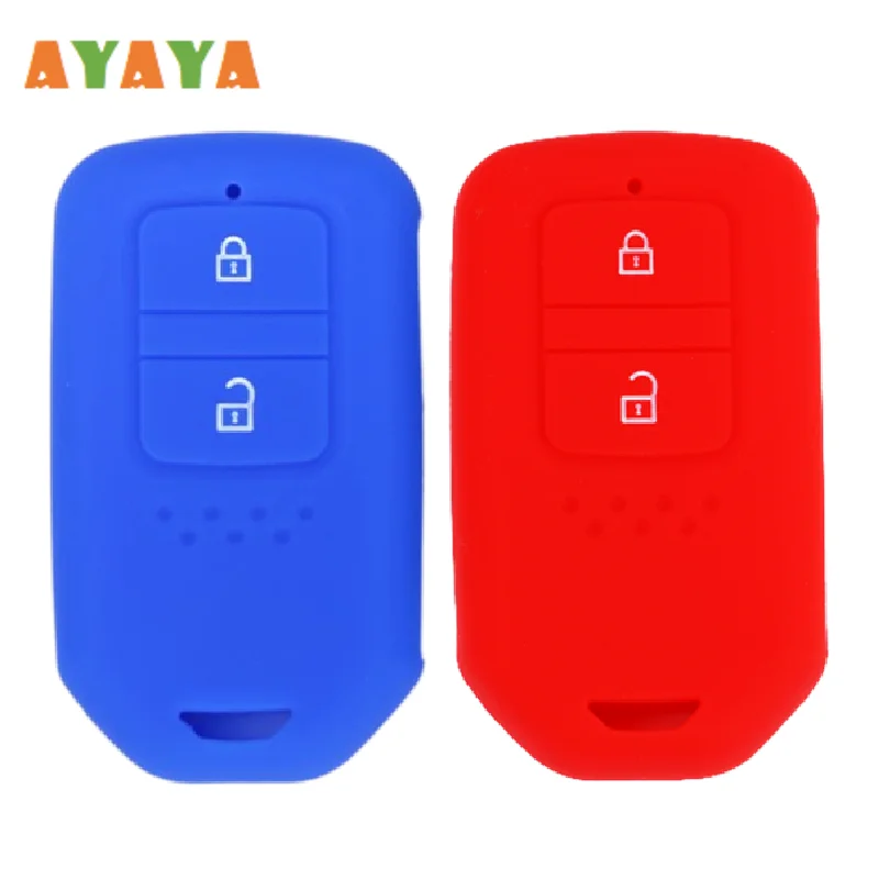 Silicone Car Key Case Cover For Honda Fit Lucky Vezel City Civic Jazz BRV BR-V HRV HR-V Shuttle Gp8 Shell Holder Fob Accessories