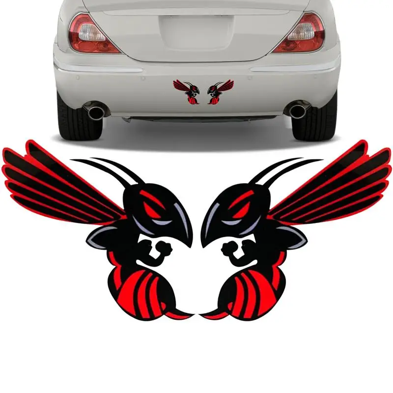 Car Windshield Decal Funny Car Wasp Scratch Stickers Home Accessories For Wall Icebox Laptop Refrigerator Door Car Window