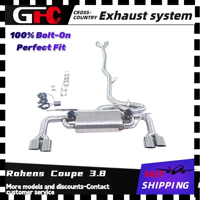 

Catback exhaust system high-performance exhaust pipe Electronic valve muffler for 2009-2015 Rohens Coupe 3.8