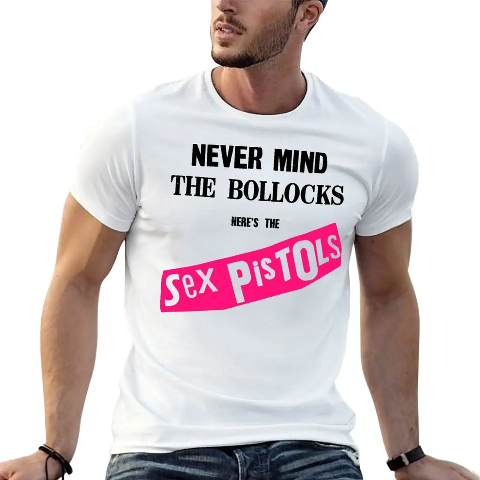 Never Mind the Bollocks T-shirt tees Short sleeve tee sports fans vintage men clothes