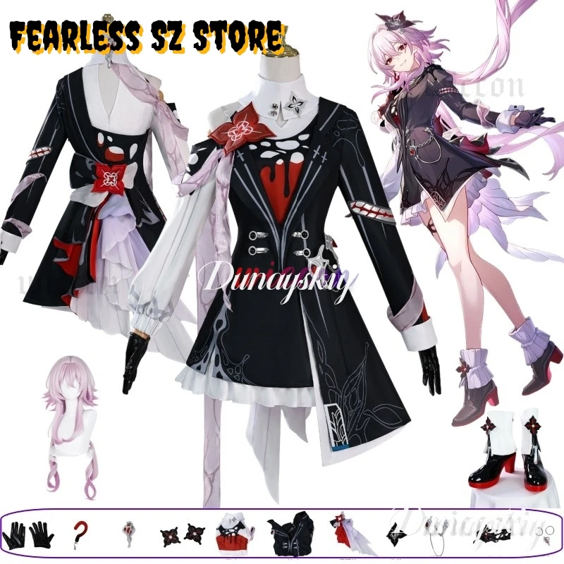 

Secret Stranger Evernight Cosplay 코스프레 Wig Honkai：Star Rail March 7th Cosplay 코스프레s For Women Carnival Halloween Outfit
